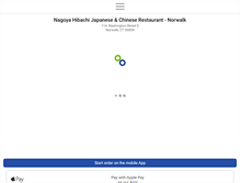 Tablet Screenshot of nagoyahibachinorwalk.com